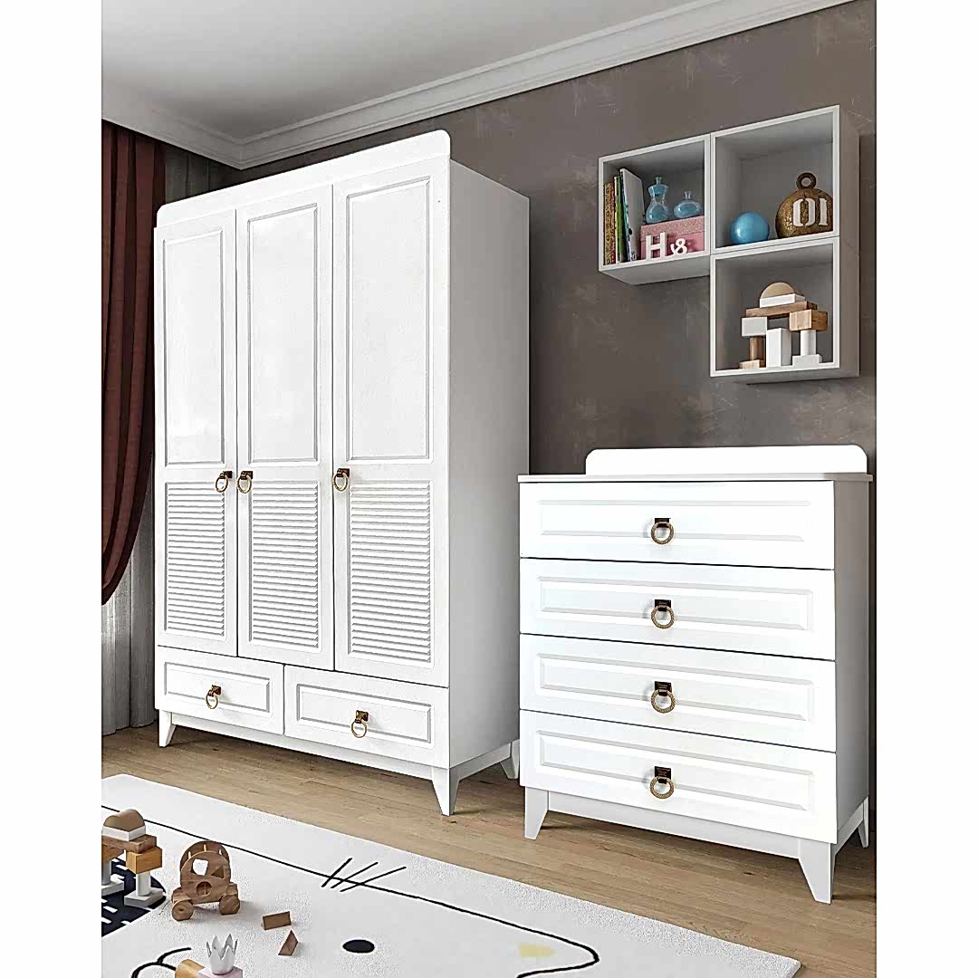 Oslo 3 Kapılı Dolap ve Şifonyer